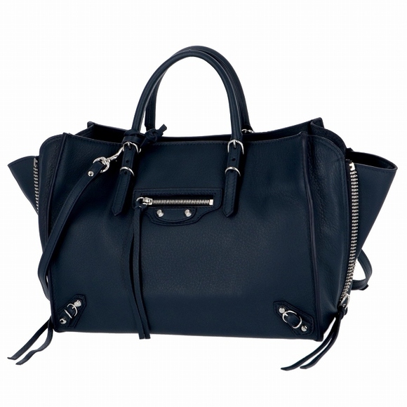 Balenciaga Dark Blue A6 2way Paper Bag Shoulder - Picture 1 of 8